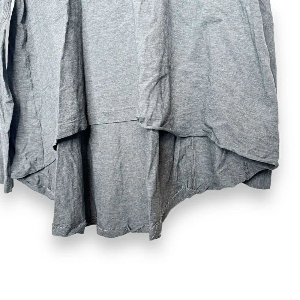 Lululemon Acadia Heathered Pitch Grey High-Low Long Sleeve T-Shirt Womens Size 6 - Picture 5 of 7